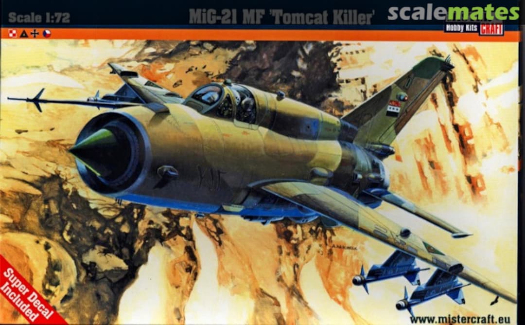 Boxart MiG-21 MF 'Tomcat Killer' C-16 MisterCraft Boxart MiG-21 MF 'Tomcat Killer' C-16 MisterCraft