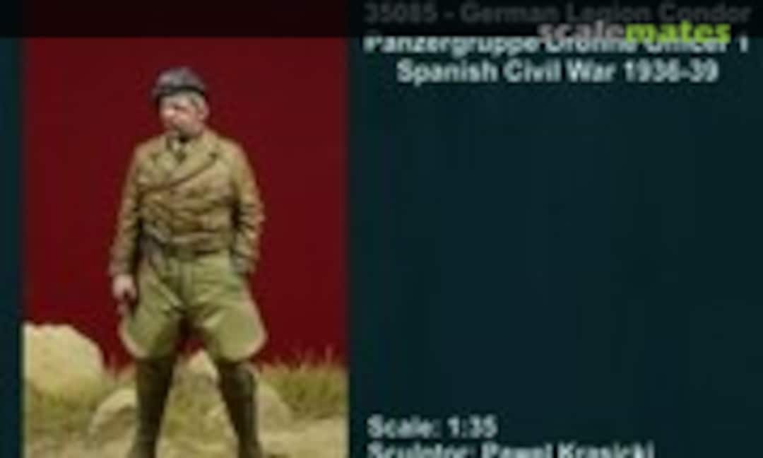 1:35 Legion Condor Panzergruppe Drohne Officer 1 (D-Day Miniature Studio 35085) 35085