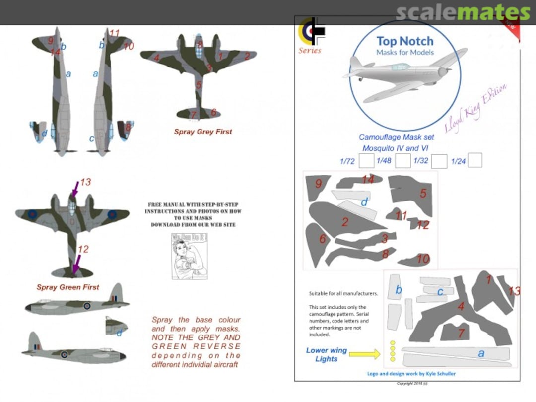Boxart de Havilland Mosquito FB Mk.VI and NF.II / FB Mk.VI TNM48-M030 TopNotch Boxart de Havilland Mosquito FB Mk.VI and NF.II / FB Mk.VI TNM48-M030 TopNotch