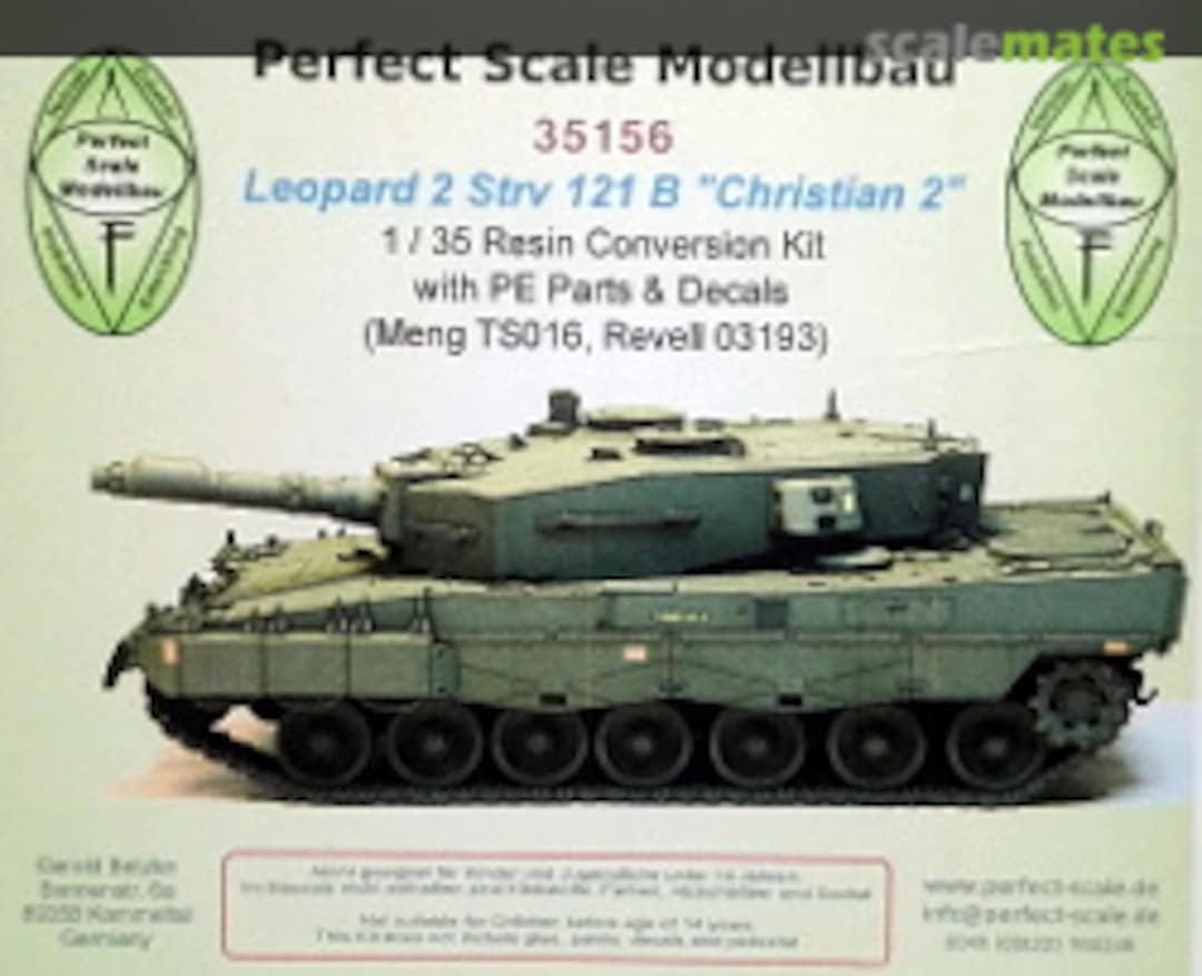 Boxart Leopard 2 Strv. 121 B "Christian 2" 35156 Perfect Scale Modellbau Boxart Leopard 2 Strv. 121 B "Christian 2" 35156 Perfect Scale Modellbau
