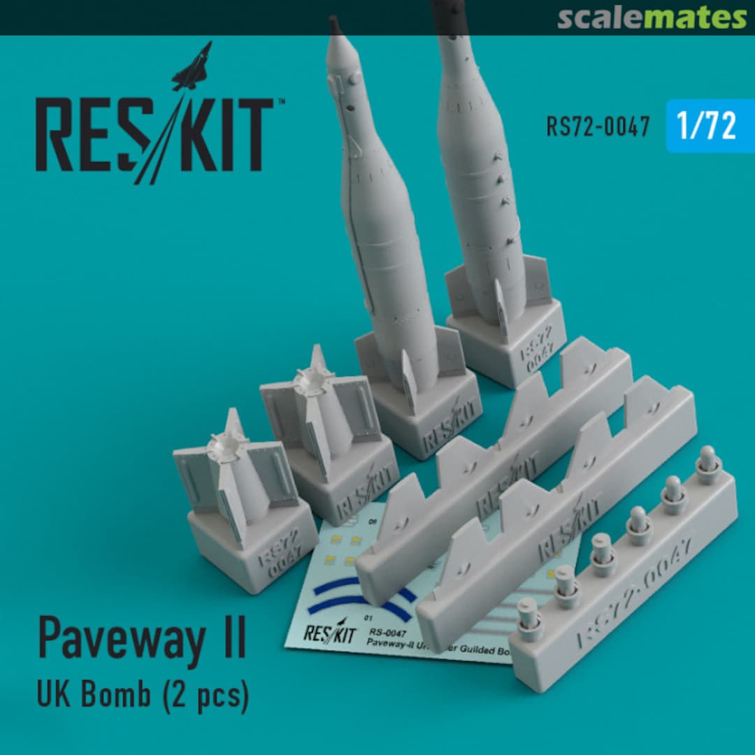 Boxart Paveway II UK Bomb (2 pcs) RS72-0047 ResKit