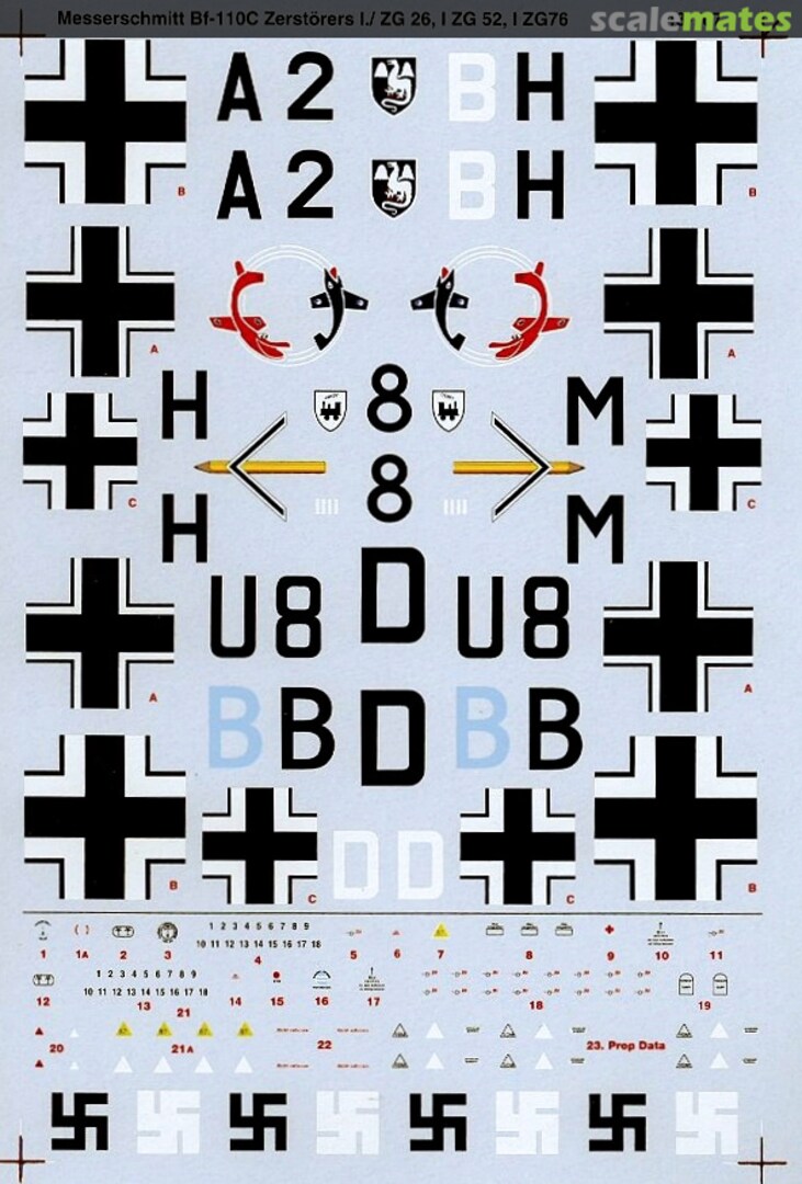 Boxart Messerschmitt Bf 110C Zerstörers 48-767 SuperScale International Boxart Messerschmitt Bf 110C Zerstörers 48-767 SuperScale International