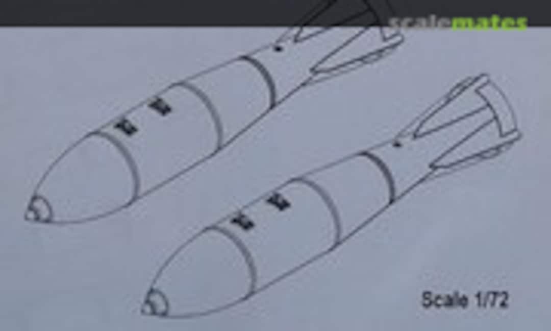 1:72 FAB-500 M-62 HE Fragmentation Bomb (2 pcs.) (Advanced Modeling AMC 72019) AMC 72019