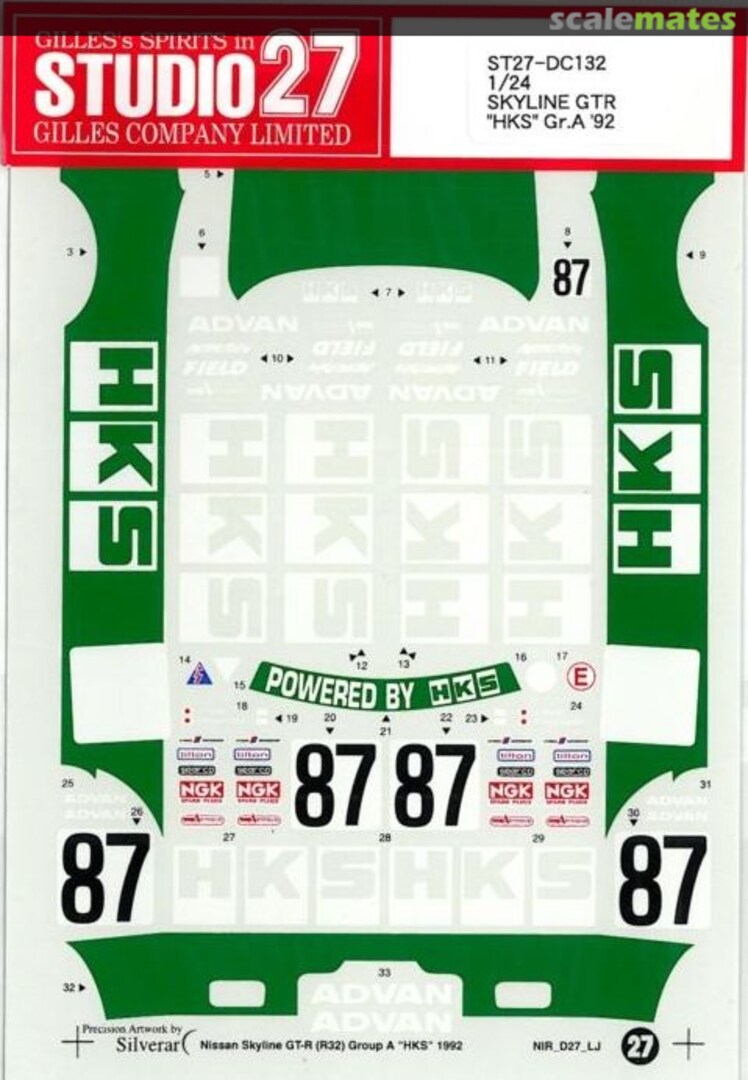 Boxart Nissan Skyline GT-R Gr.A ST27-DC132 Studio27 Boxart Nissan Skyline GT-R Gr.A ST27-DC132 Studio27