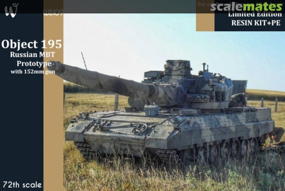 Boxart Object 195 - Russian MBT Prototype with 152mm gun WB109 W-Model Boxart Object 195 - Russian MBT Prototype with 152mm gun WB109 W-Model