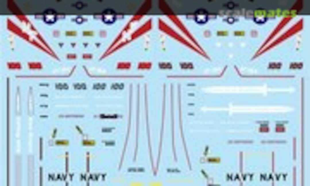 1:144 US Navy F-14A Tomcat VF-154 Black Knights "50th Anniversary" (MYK Design A-581) A-581