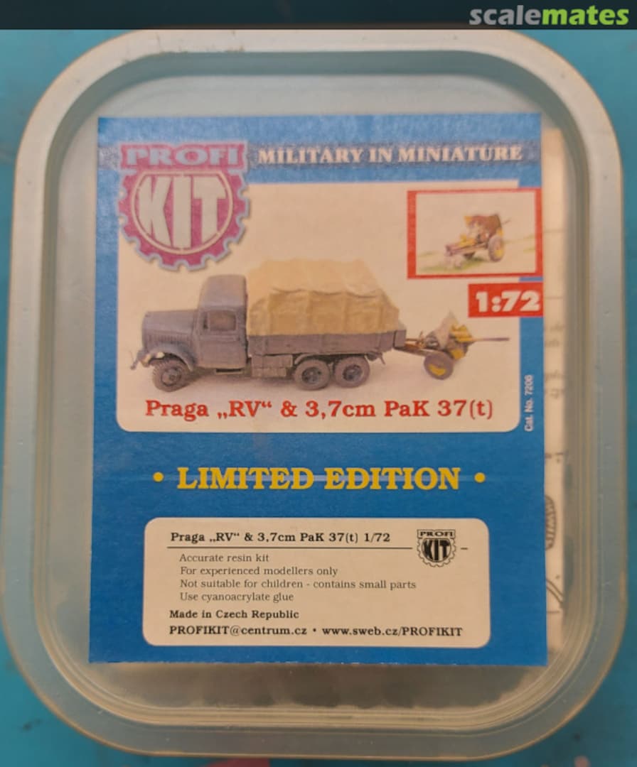 Boxart Praga RV & 3,7cm Pak 37(t) 7206 ProfiKIT Boxart Praga RV & 3,7cm Pak 37(t) 7206 ProfiKIT