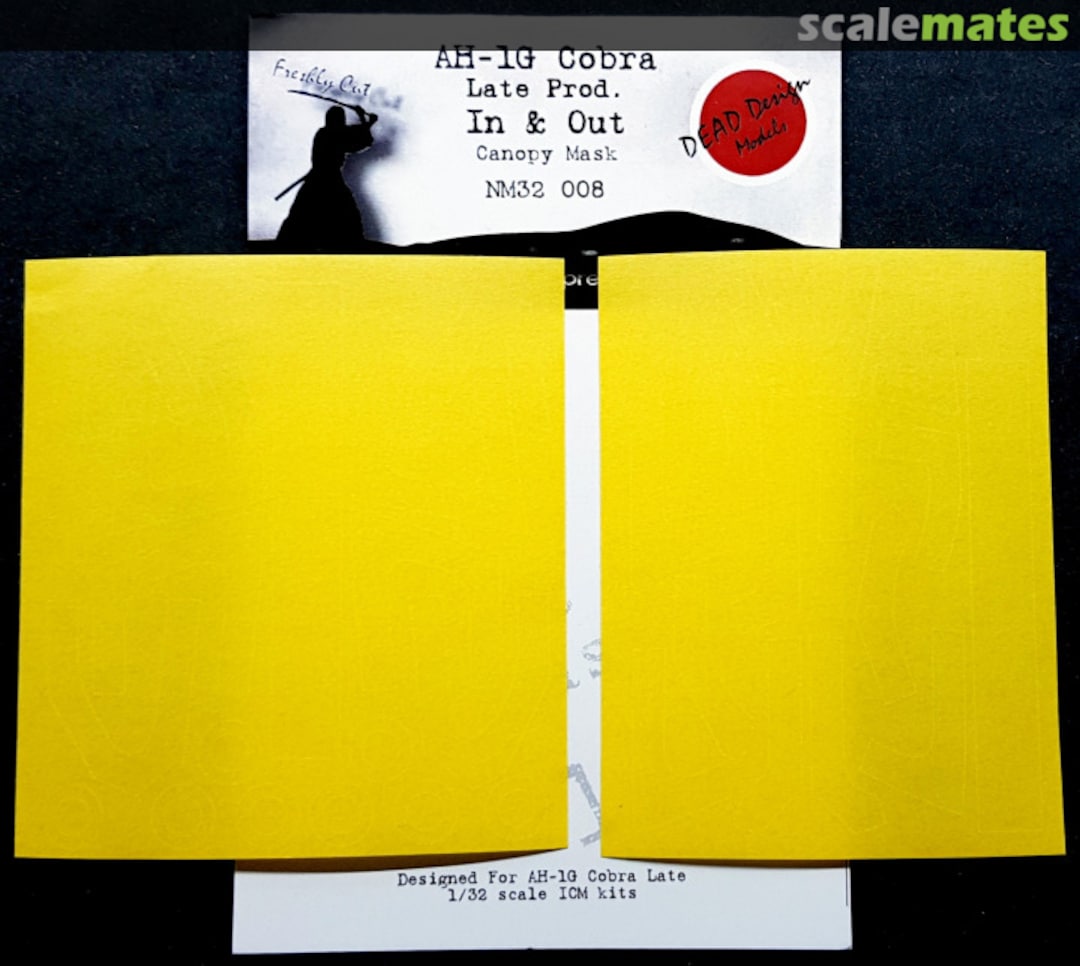 Boxart AH-1G Cobra Late Prod. - Canopy Mask NM32008 DEAD Design Models Boxart AH-1G Cobra Late Prod. - Canopy Mask NM32008 DEAD Design Models