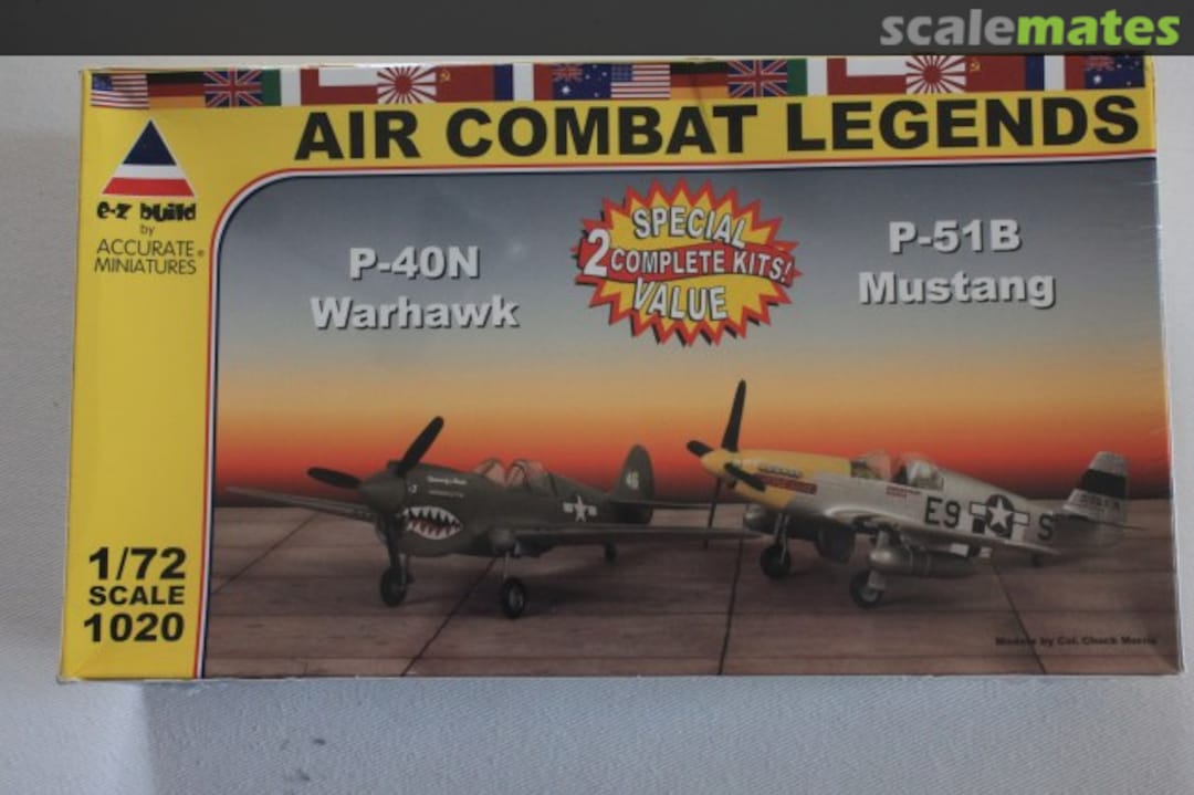 Boxart P-40N Warhawk & P-51B Mustang 1020 Accurate Miniatures Boxart P-40N Warhawk & P-51B Mustang 1020 Accurate Miniatures
