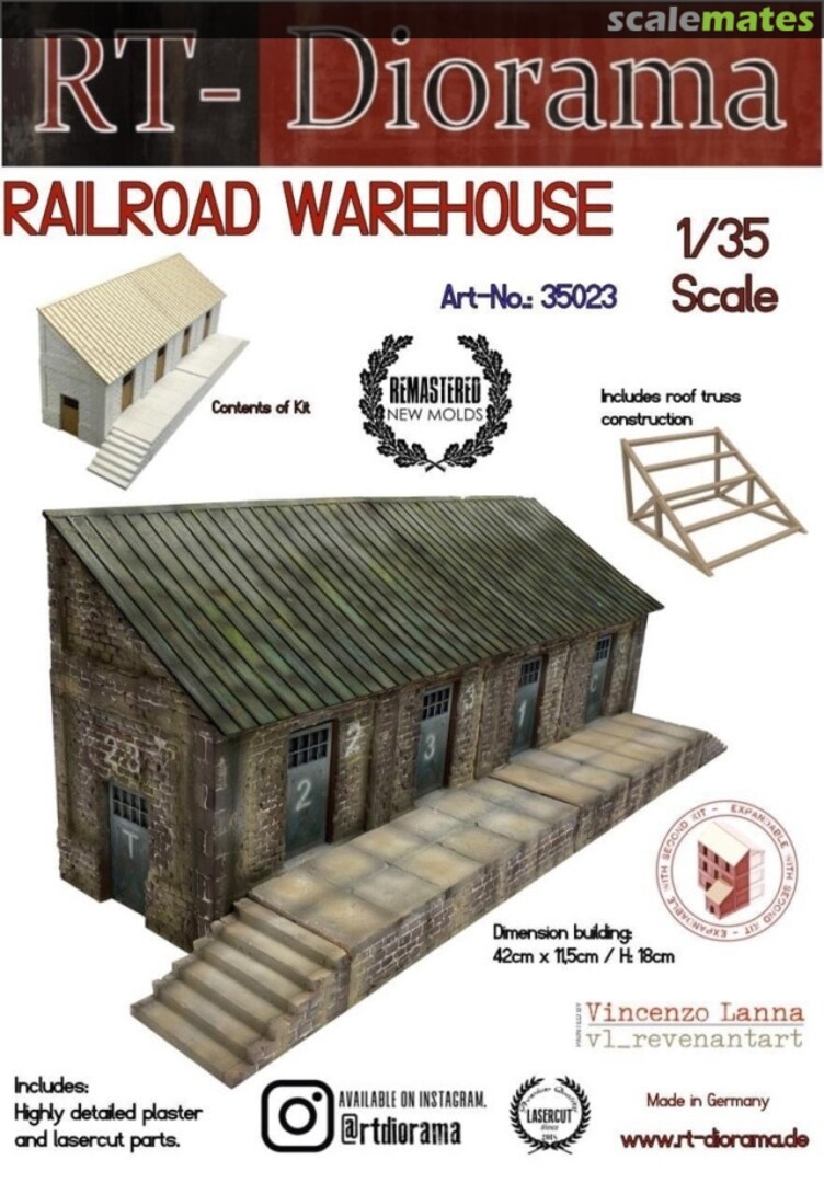 Boxart Railroad Warehouse 35023 RT-Diorama Boxart Railroad Warehouse 35023 RT-Diorama
