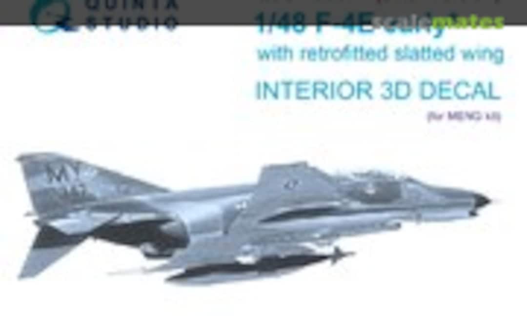 1:48 F-4E Early with Retrofitted Slatted Wing interior 3D decals (up to 71-0236) (small version) (Quinta Studio QDS-48387) QDS-48387