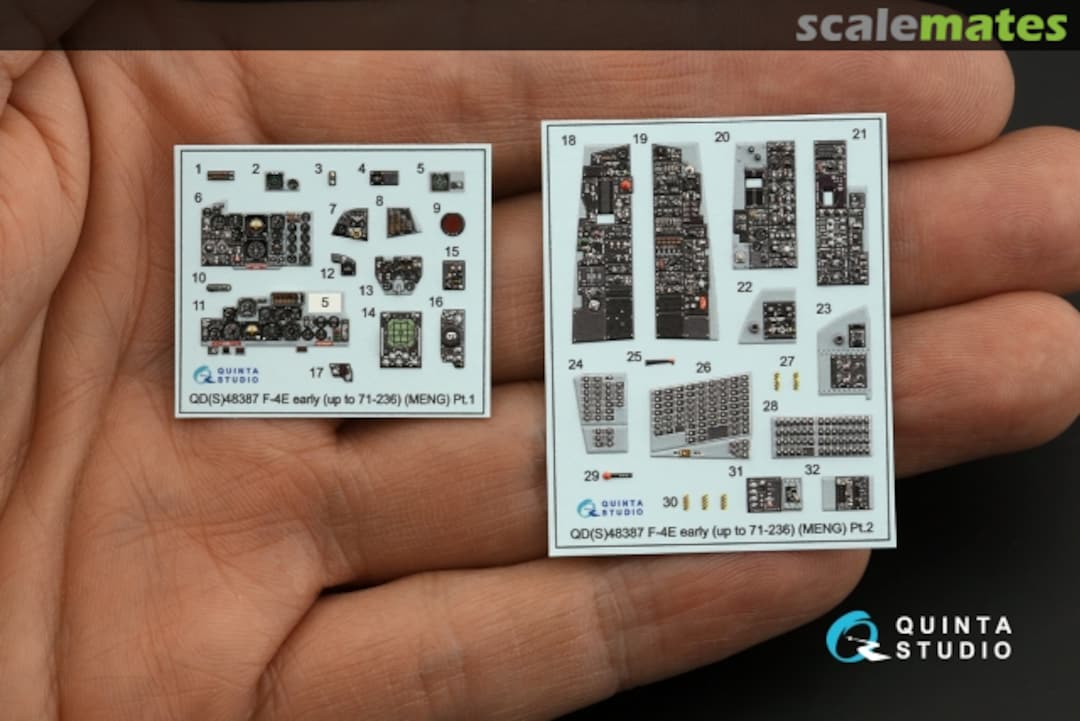 Contents F-4E Early with Retrofitted Slatted Wing interior 3D decals (up to 71-0236) (small version) QDS-48387 Quinta Studio Contents F-4E Early with Retrofitted Slatted Wing interior 3D decals (up to 71-0236) (small version) QDS-48387 Quinta Studio