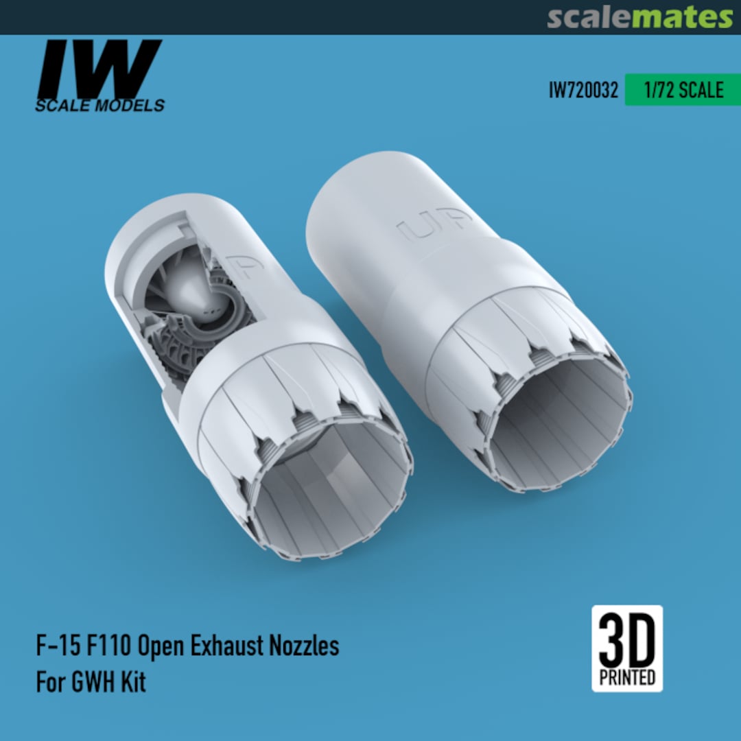 Boxart F-15 F110 Jet Engine Nozzle Open IW720032 IW Scale Models Boxart F-15 F110 Jet Engine Nozzle Open IW720032 IW Scale Models
