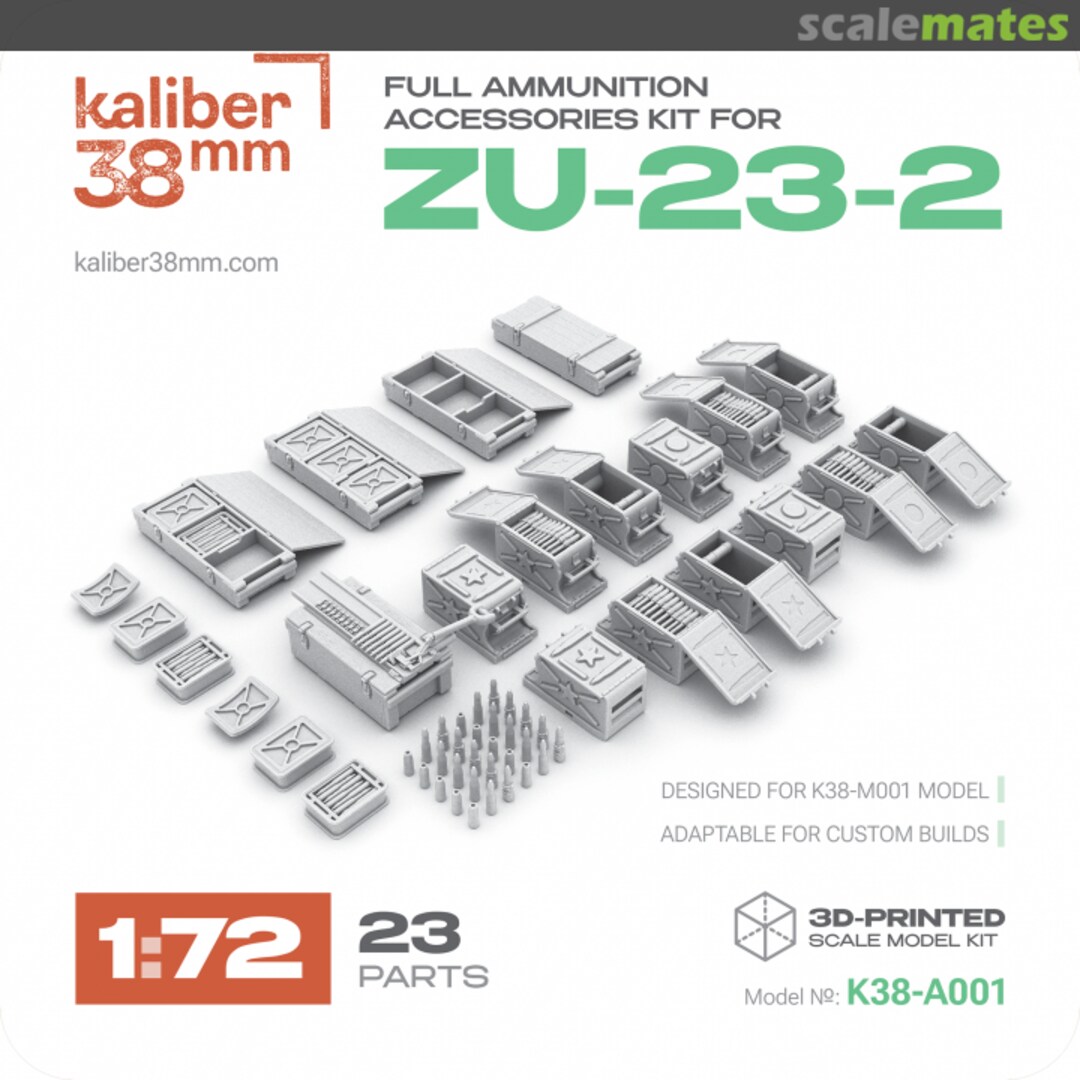 Boxart ZU-23-2 K38-A001 kaliber38mm Boxart ZU-23-2 K38-A001 kaliber38mm