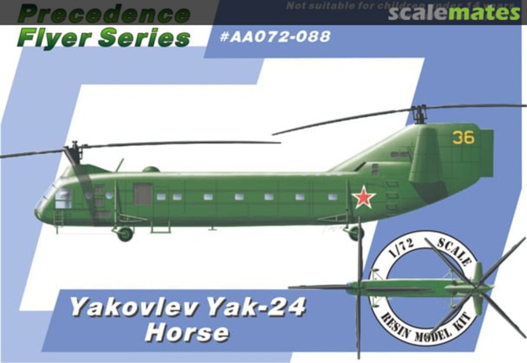 Boxart Yakovlev Yak-24 Horse AA072-088 Anigrand Craftswork