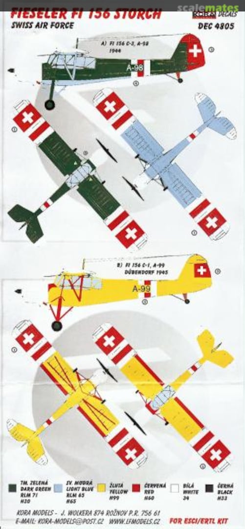 Boxart Fieseler Fi 156 Storch DEC4805 Kora Models Boxart Fieseler Fi 156 Storch DEC4805 Kora Models