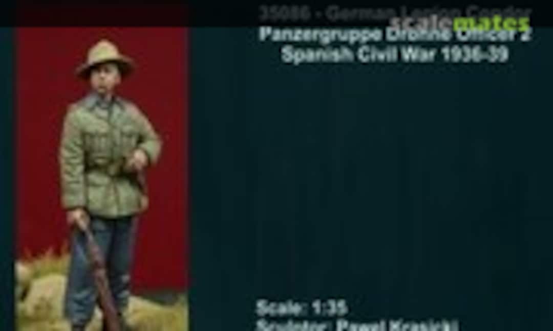 1:35 Legion Condor Panzergruppe Drohne Officer 2 (D-Day Miniature Studio 35086) 35086