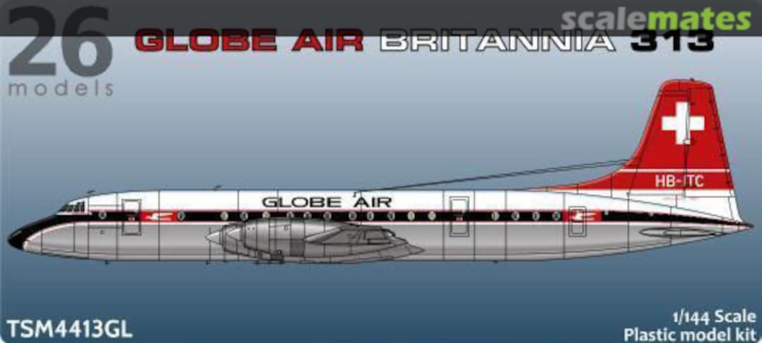 Boxart Globe Air Britannia 313 TSM4413GL 26 Models