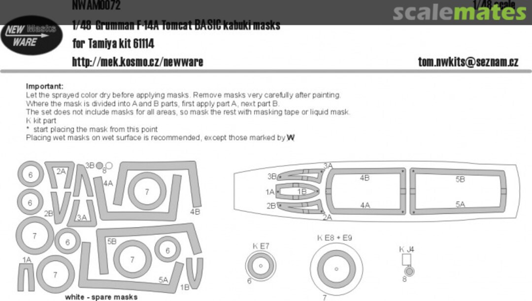 Boxart Grumman F-14A Tomcat BASIC NWAM072 New Ware Boxart Grumman F-14A Tomcat BASIC NWAM072 New Ware