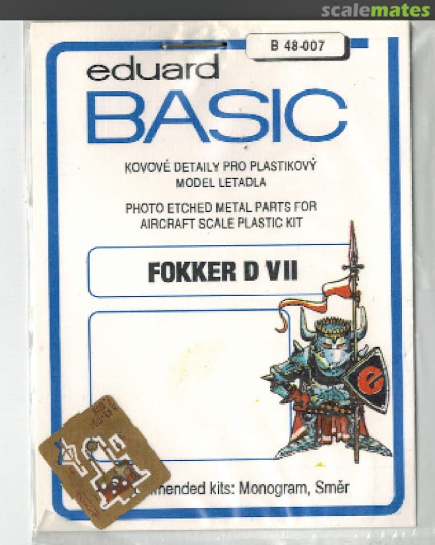 Boxart Fokker D.VII Basic Set B 48-007 Eduard Boxart Fokker D.VII Basic Set B 48-007 Eduard
