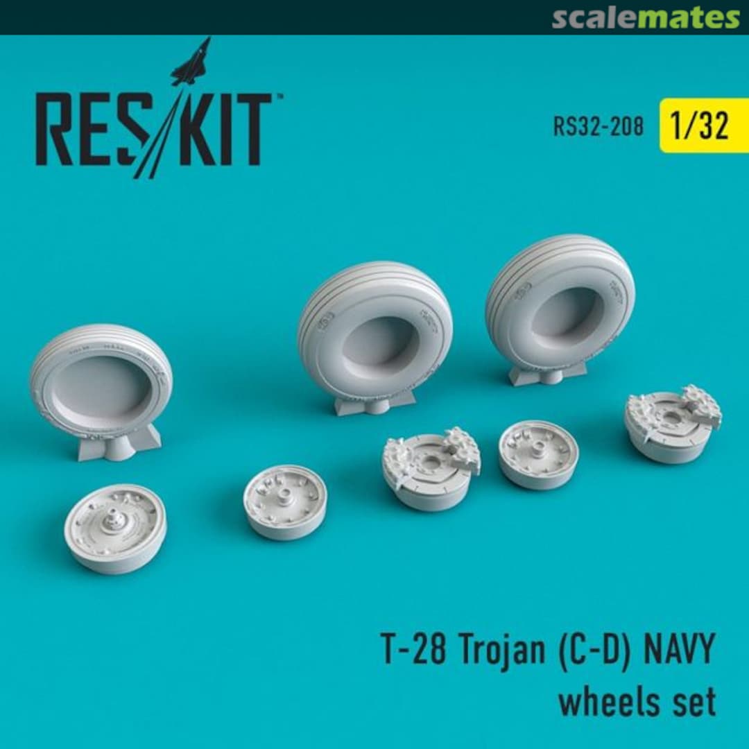 Boxart T-28C/D Trojan (Navy) - wheels set RS32-0208 ResKit Boxart T-28C/D Trojan (Navy) - wheels set RS32-0208 ResKit