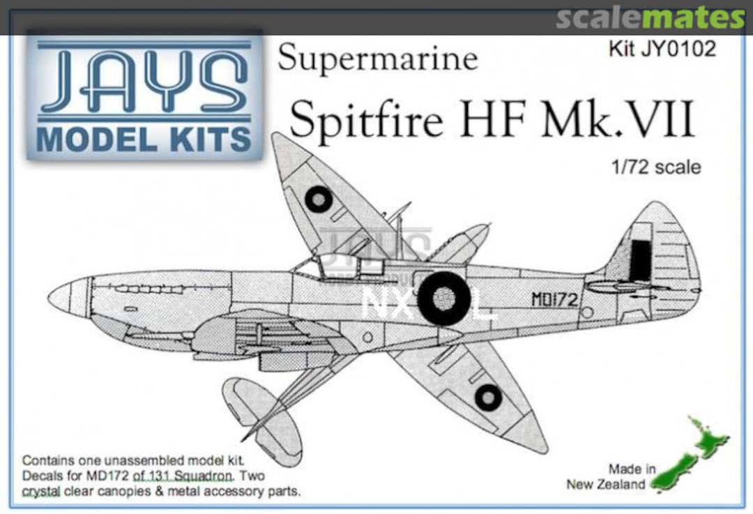 Boxart Supermarine Spitfire HF Mk.VII JY0102 JAYS Model Kits Boxart Supermarine Spitfire HF Mk.VII JY0102 JAYS Model Kits