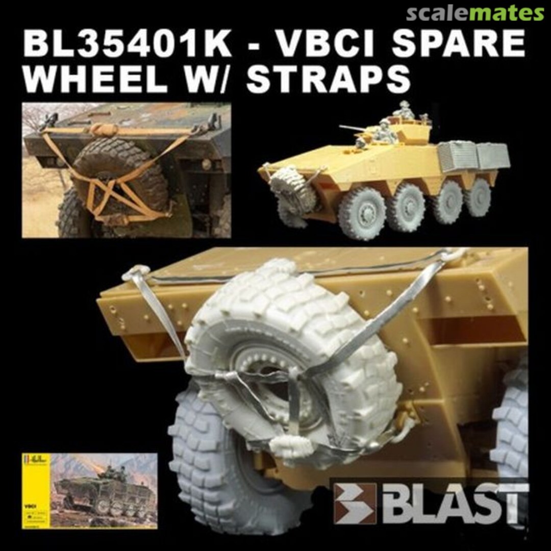 Boxart VBCI Spare Wheel w/Straps BL35401K Blast Models Boxart VBCI Spare Wheel w/Straps BL35401K Blast Models