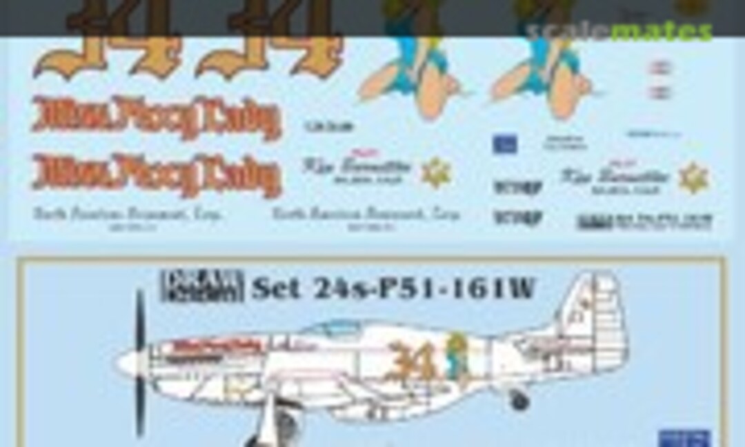 1:24 “Miss Foxy Lady” White P-51D (Draw Decal 24-P51-161W) 24-P51-161W