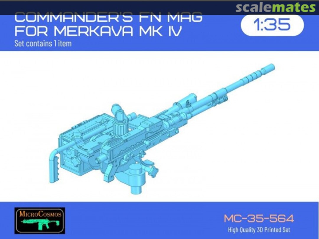 Boxart Commander's FN MAG For Merkava Mk.IV MC-35-564 3D MicroCosmos