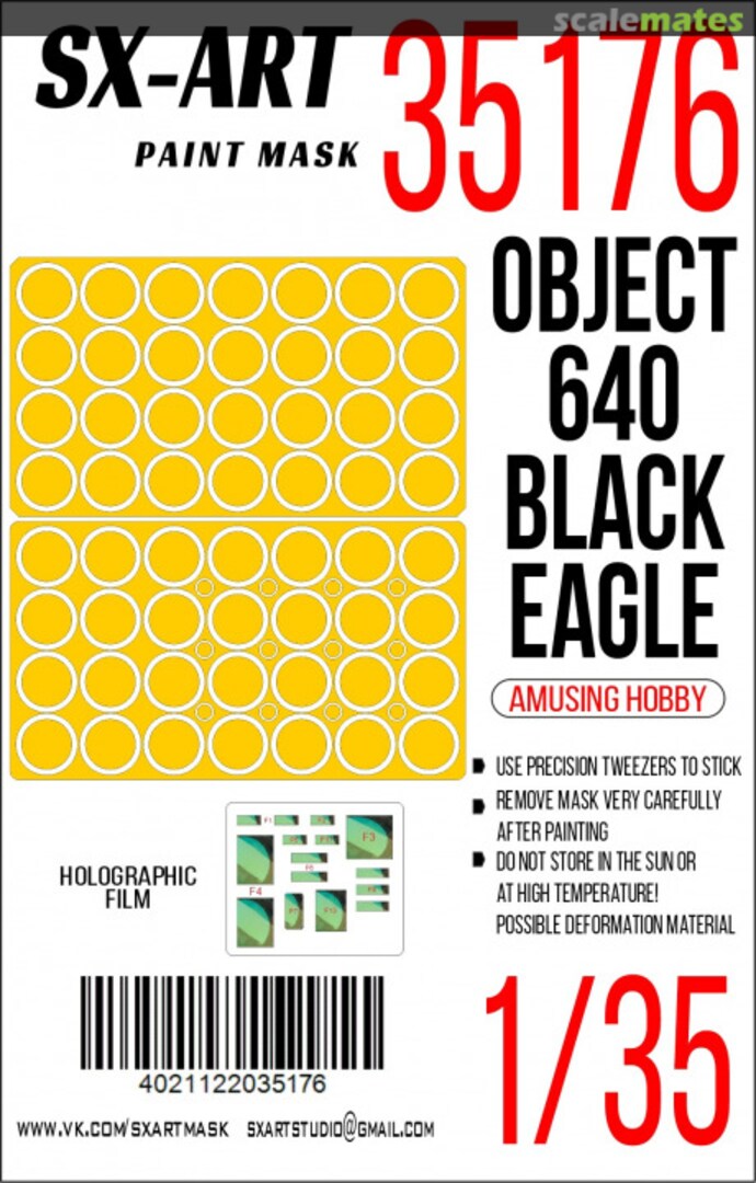 Boxart Object 640 Black Eagle masks 35176 SX-Art Boxart Object 640 Black Eagle masks 35176 SX-Art