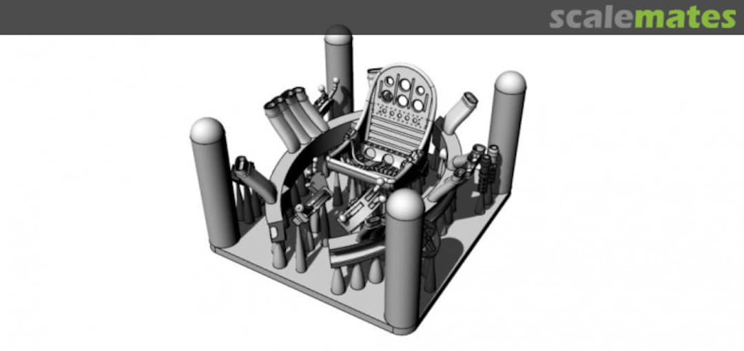 Boxart Ki-84 Hayate detail Set 3D-print 82014 Arma Hobby