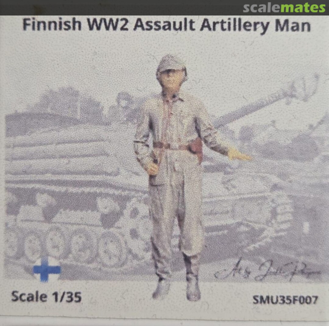 Boxart Finnish WW2 Assault Artillery Man SMU35F007 3D Scale Model Universe Boxart Finnish WW2 Assault Artillery Man SMU35F007 3D Scale Model Universe