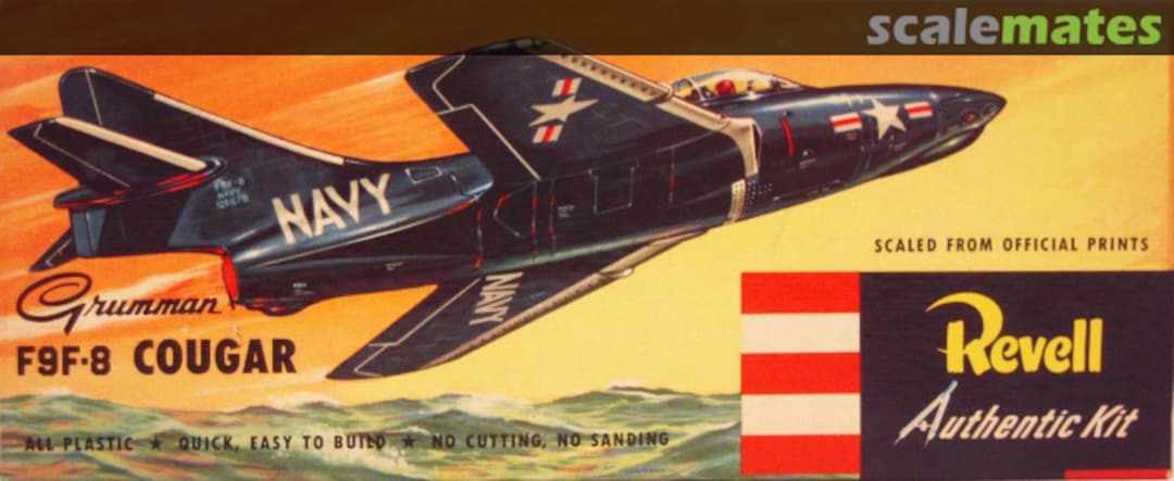 Boxart Grumman F9F-8 Cougar H-212 Revell Boxart Grumman F9F-8 Cougar H-212 Revell