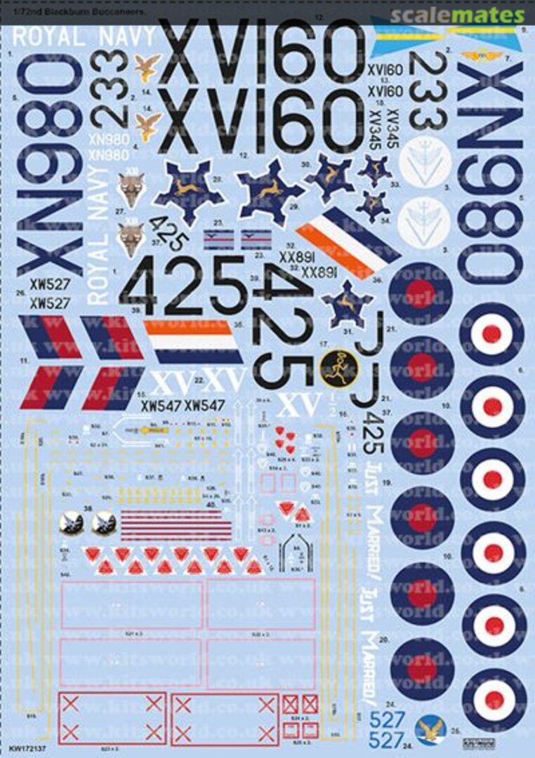 Boxart Blackburn Buccaneers RAF and Other Operators KW172137 Kits-World Boxart Blackburn Buccaneers RAF and Other Operators KW172137 Kits-World