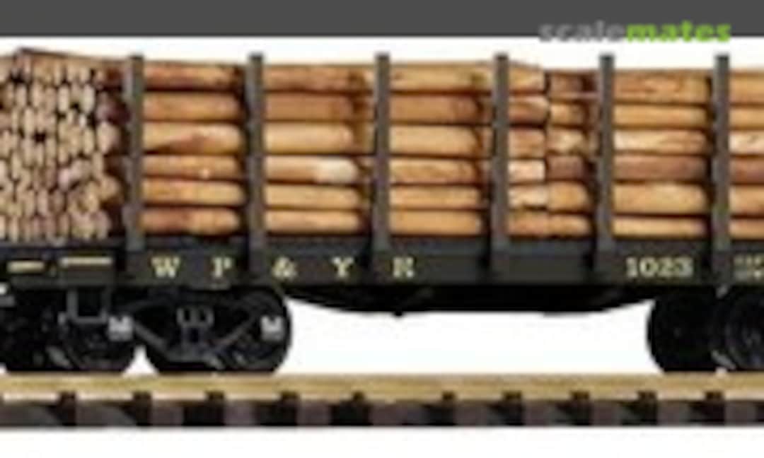 WP&amp;YR Flatcar w/Log Load (Piko 38712)