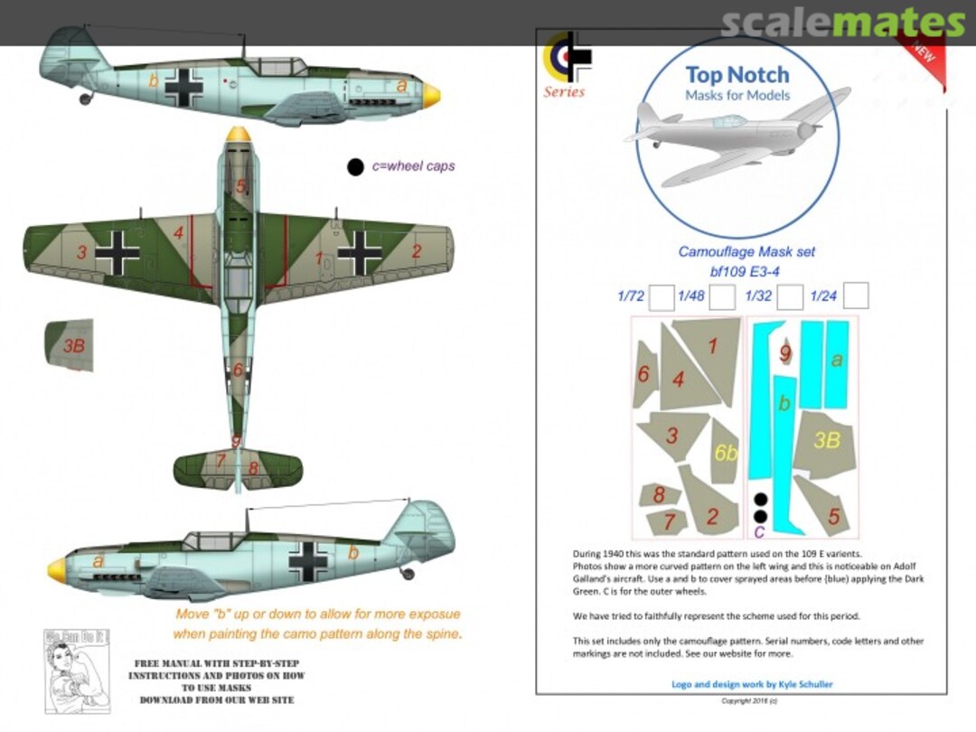Boxart Messerschmitt Bf-109E-3/Bf-109E-4 TNM24-M20 TopNotch