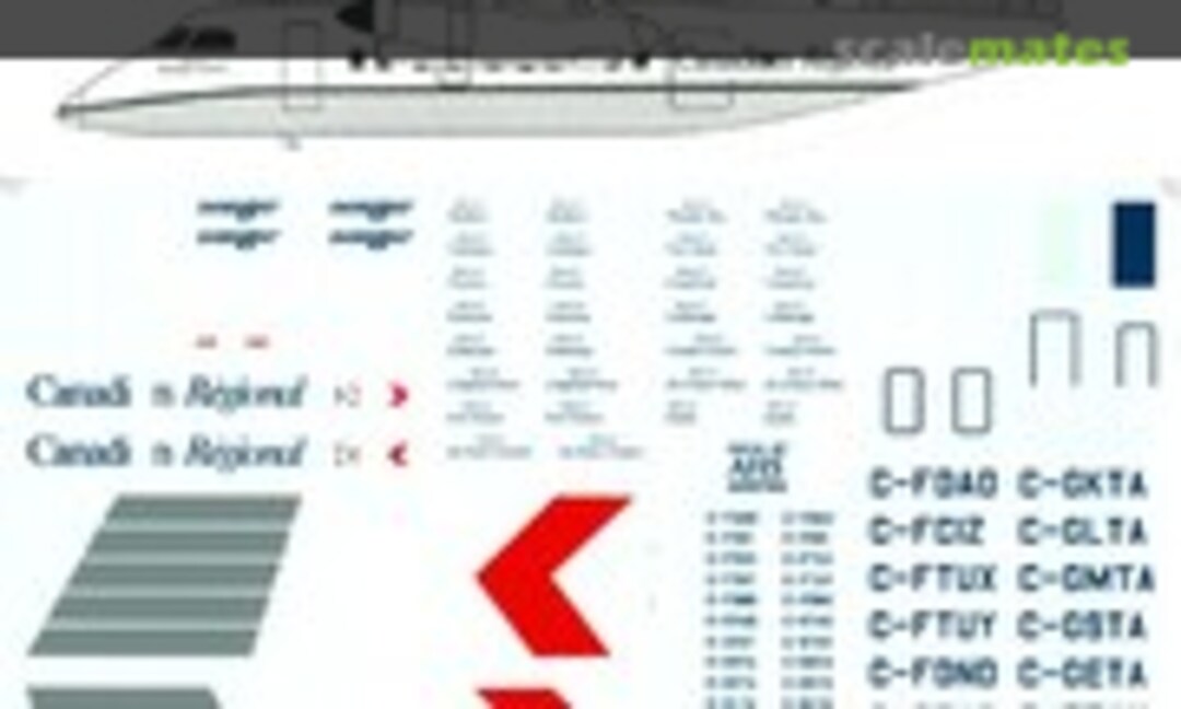 1:144 De Havilland DHC-8 Series 100 & 300 (Airline Hobby Supplies AHS4052) AHS4052