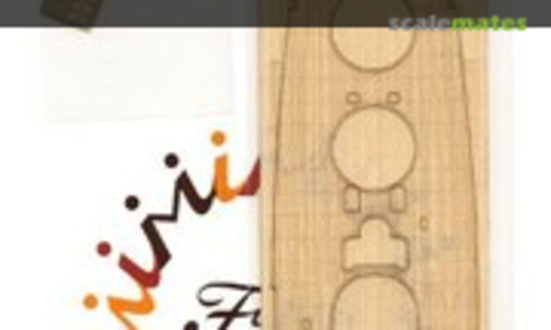 1:700 Warship Next IJN Battleship Musashi (1942) Wooden Deck Sticker (Fujimi 11643)