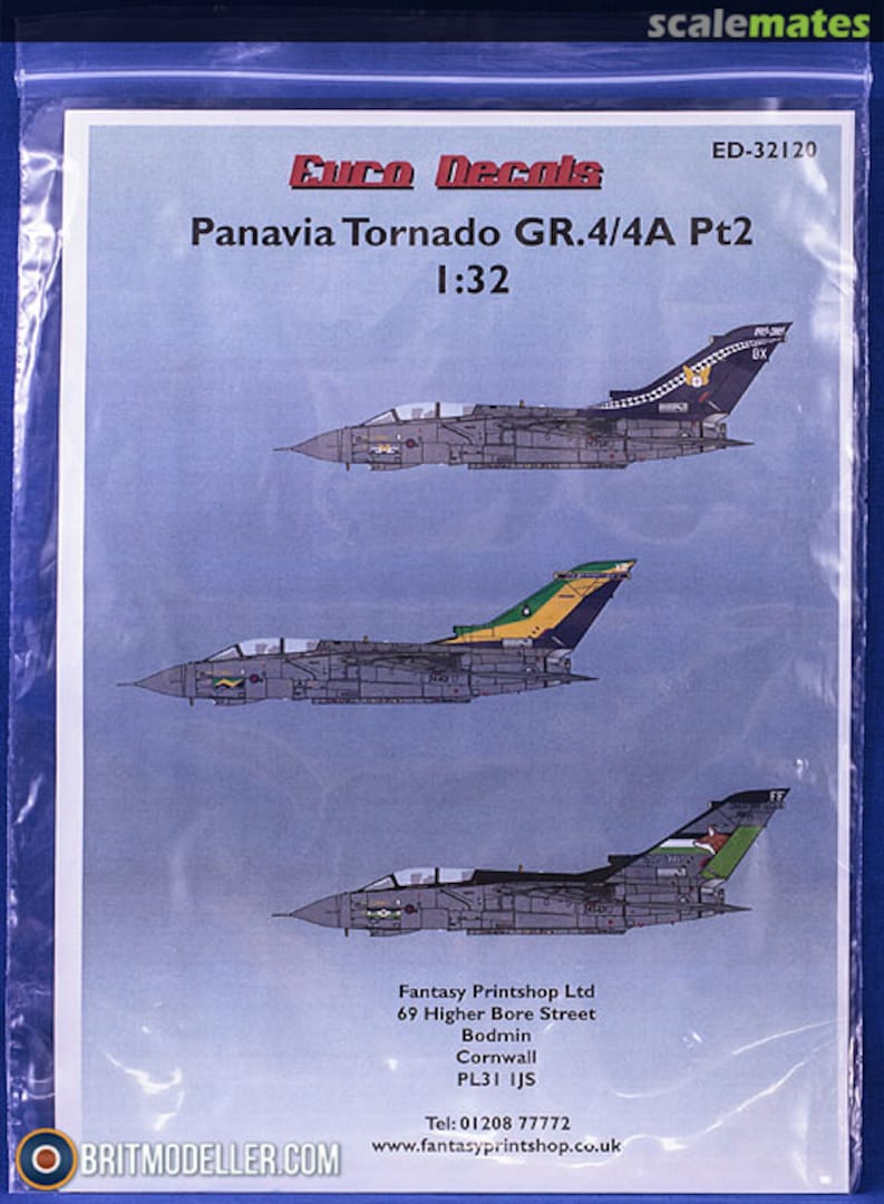 Boxart Panavia Tornado GR.4/4A Part 2 ED-32120 Euro Decals Boxart Panavia Tornado GR.4/4A Part 2 ED-32120 Euro Decals