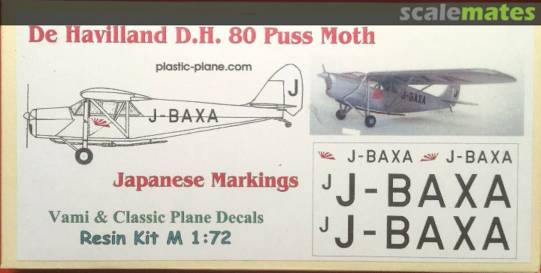 Boxart De Havilland d.h. 80 Puss Moth 80 VAMI Models Boxart De Havilland d.h. 80 Puss Moth 80 VAMI Models