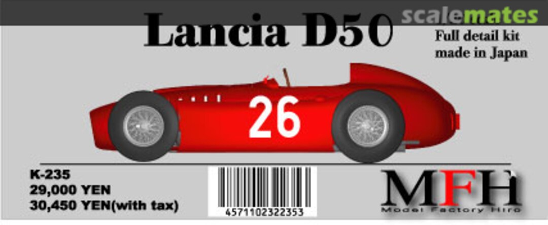Boxart Lancia D50 K-235 Model Factory Hiro Boxart Lancia D50 K-235 Model Factory Hiro