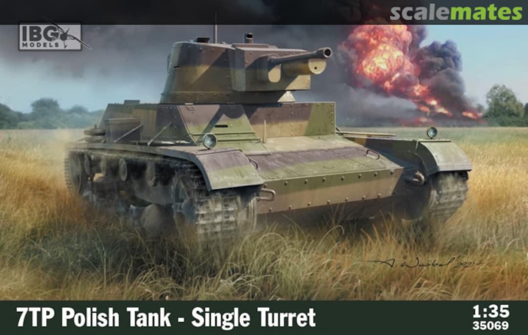 Boxart 7TP Polish Tank - Single Turret 35069 IBG Models Boxart 7TP Polish Tank - Single Turret 35069 IBG Models