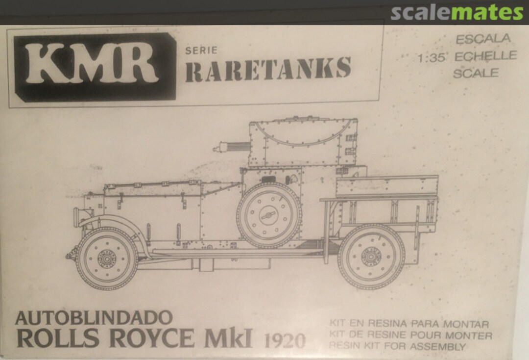 Boxart AUTOBLINDADO ROLLS ROYCE Mk. I 1920 T-027 KMR Boxart AUTOBLINDADO ROLLS ROYCE Mk. I 1920 T-027 KMR