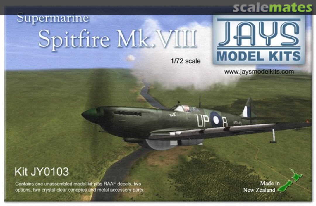 Boxart Supermarine Spitfire Mk.VIII JY0103 JAYS Model Kits Boxart Supermarine Spitfire Mk.VIII JY0103 JAYS Model Kits