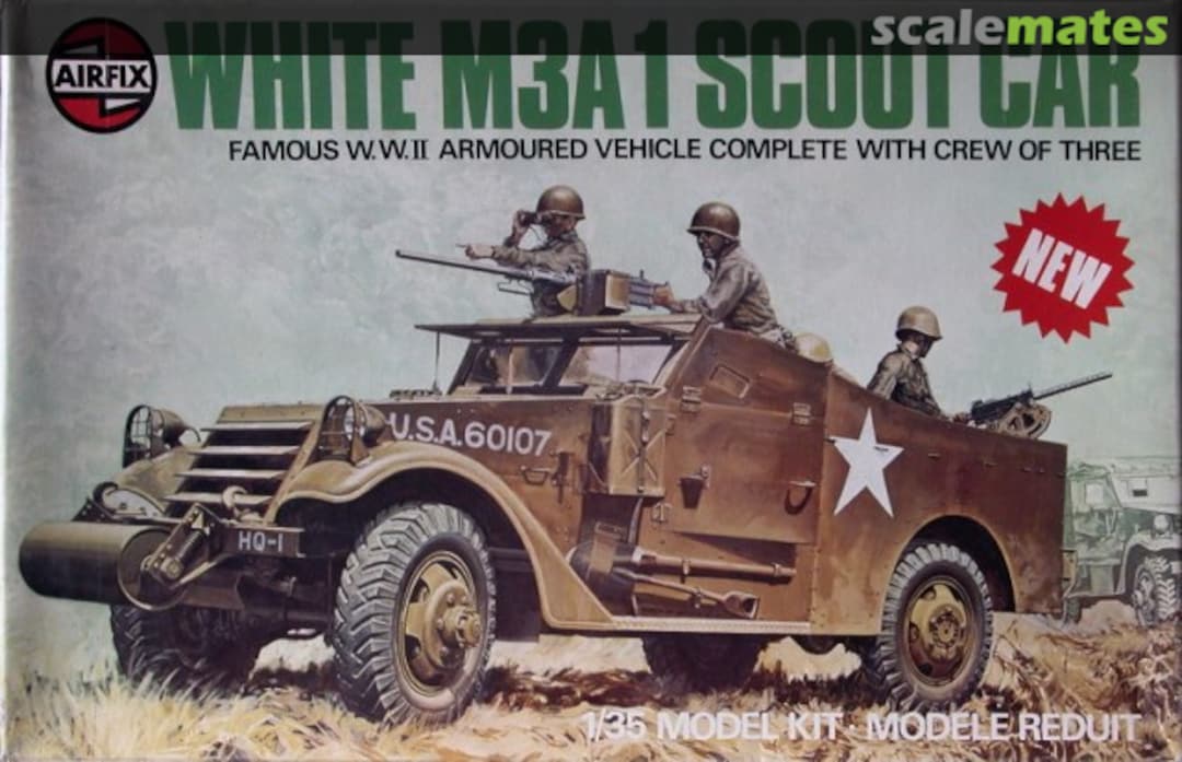 Boxart White M3A1 Scout Car 07360-0 Airfix