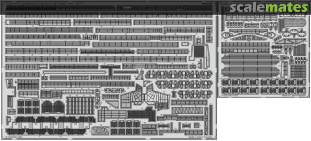 Boxart USS Constellation CV-64 part 4 - hull & deck 53284 Eduard