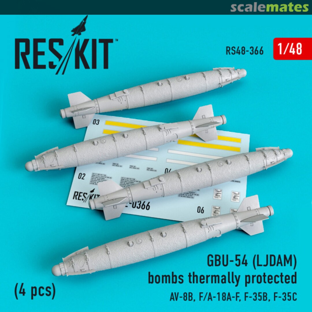 Boxart GBU-54 (LJDAM) bombs thermally protected RS48-0366 ResKit