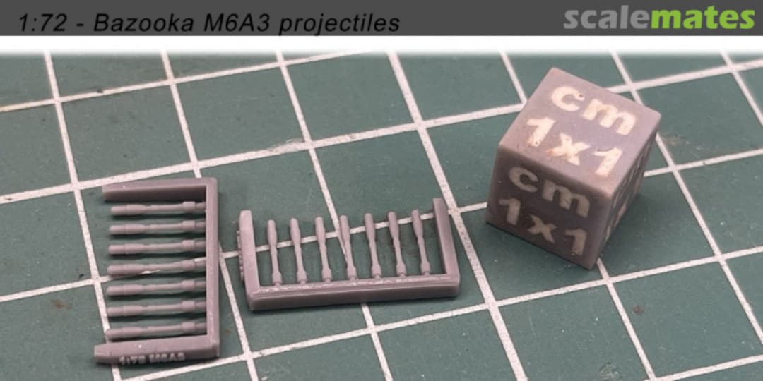Boxart M6A3 missiles for bazookas - 6 pieces 72040317 EMP3d Boxart M6A3 missiles for bazookas - 6 pieces 72040317 EMP3d