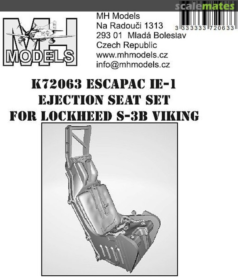 Boxart ESCAPAC IE-1 Ejection Seat Set for Lockheed S-3B Viking K72063 MH Models Boxart ESCAPAC IE-1 Ejection Seat Set for Lockheed S-3B Viking K72063 MH Models