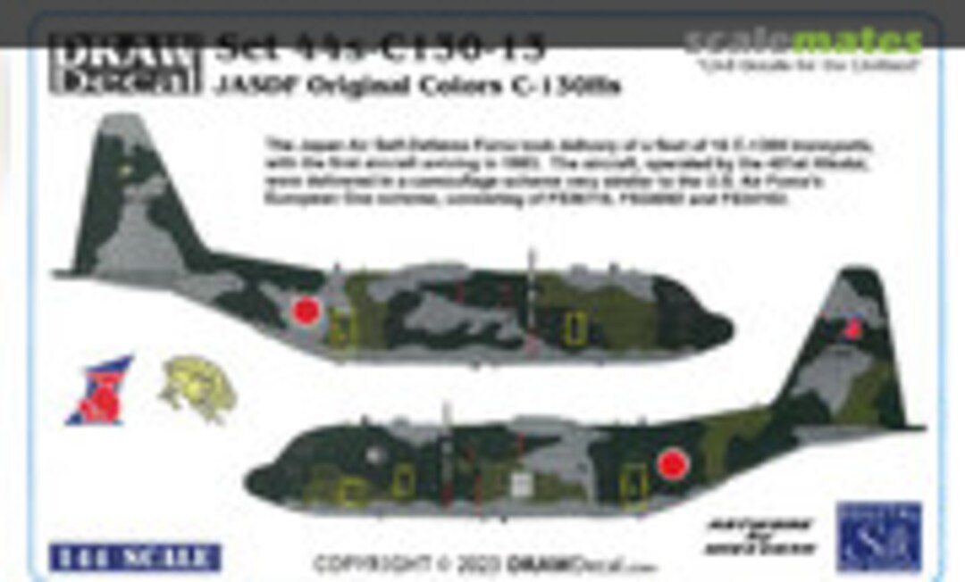 1:144 JASDF Original Colors C-130H (Draw Decal 44s-c130-13) 44s-c130-13